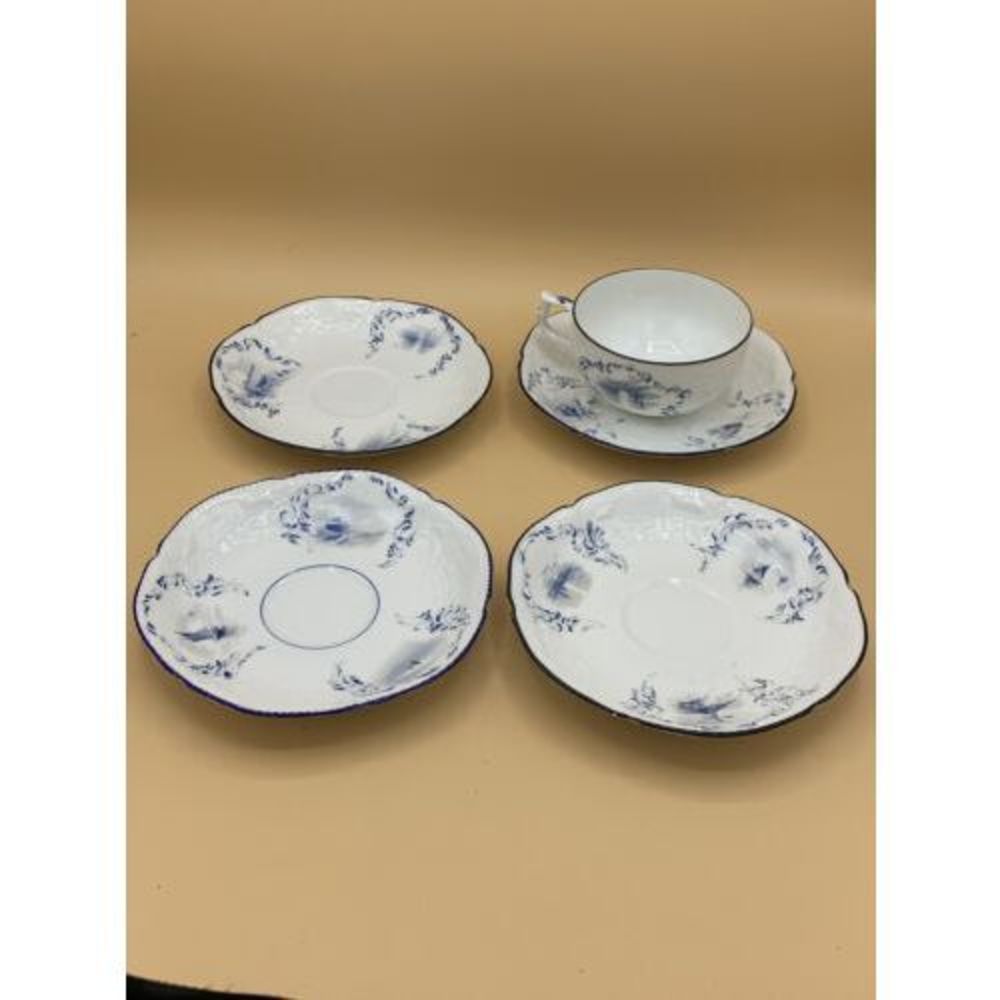 Rosenthal Band Sanssouci White 1 Cups & 4 Saucers 1935